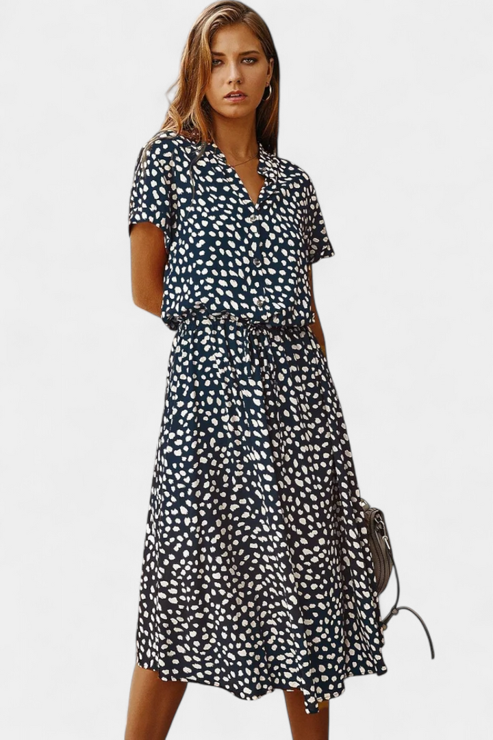 Armina - Polka Dot Midi Dress