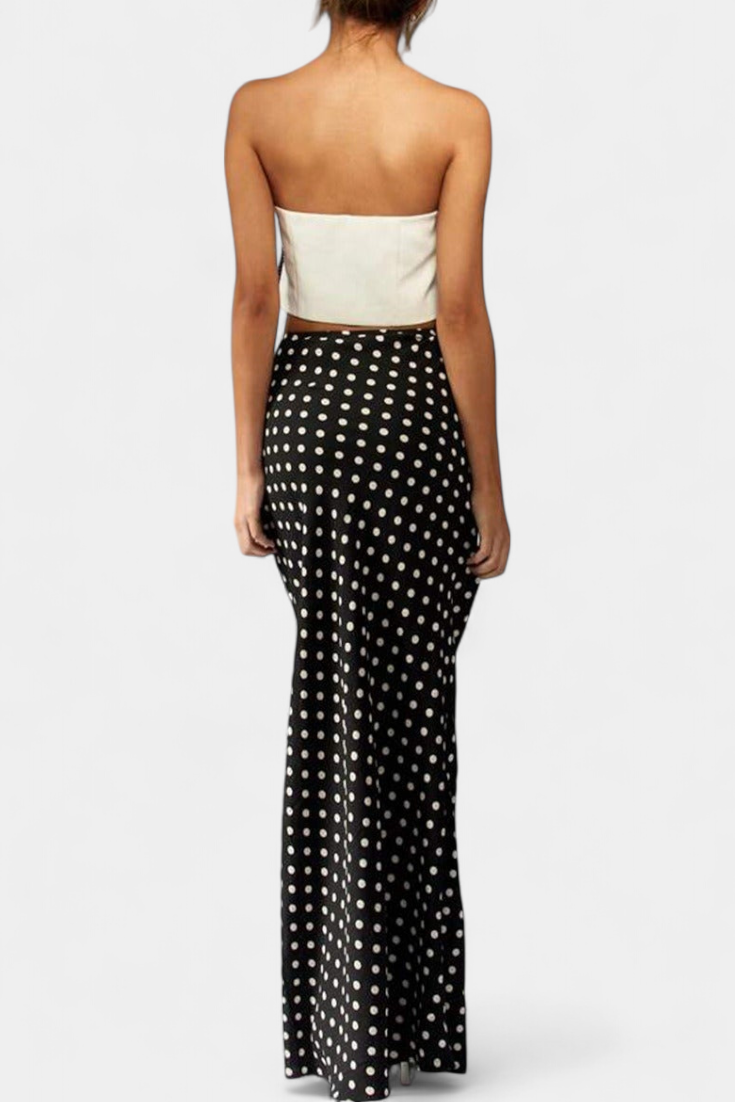 Olivia - Fitted Polka Dot Skirt
