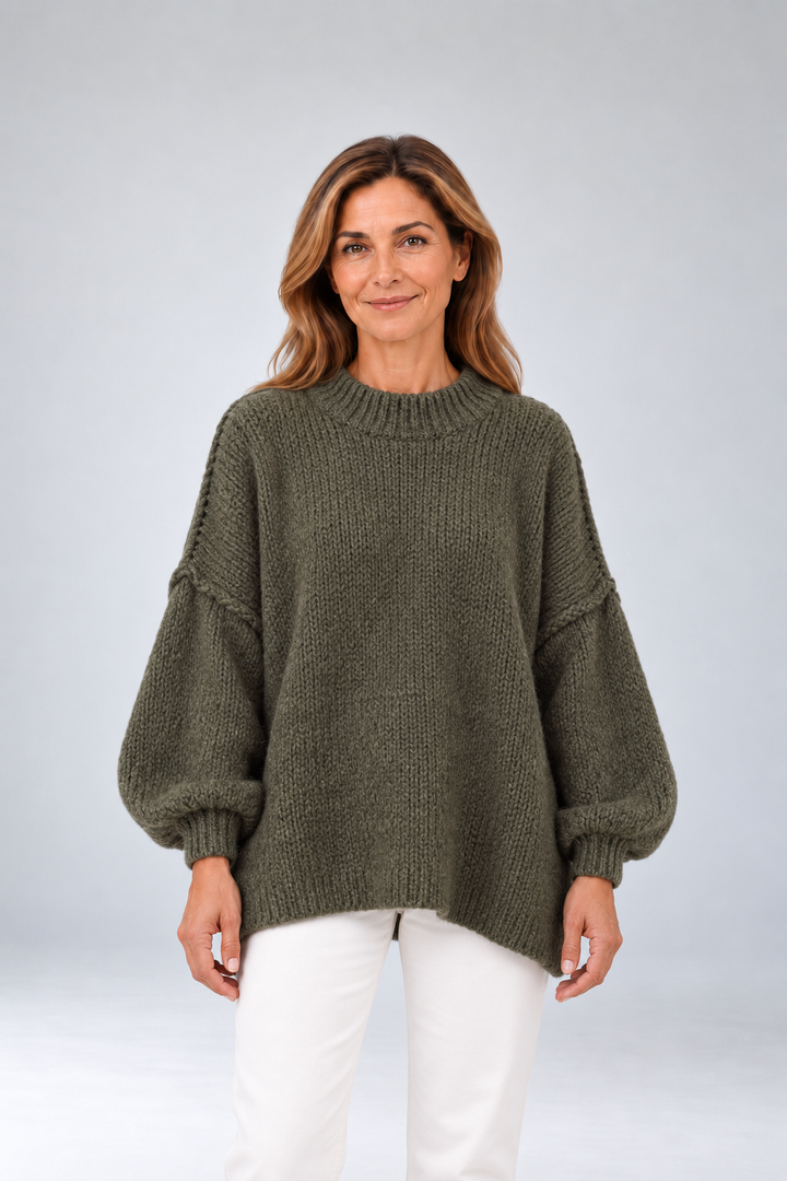 Jennifer - Oversized Balloon Sleeve Cardigan