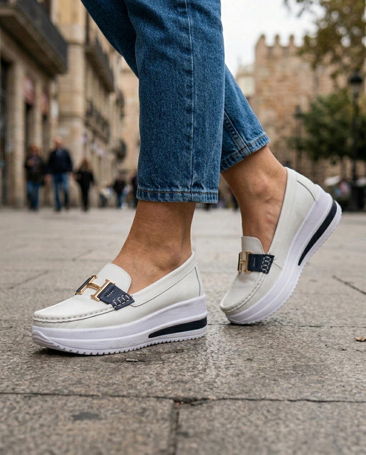 Corinne - Platform Horsebit Loafers