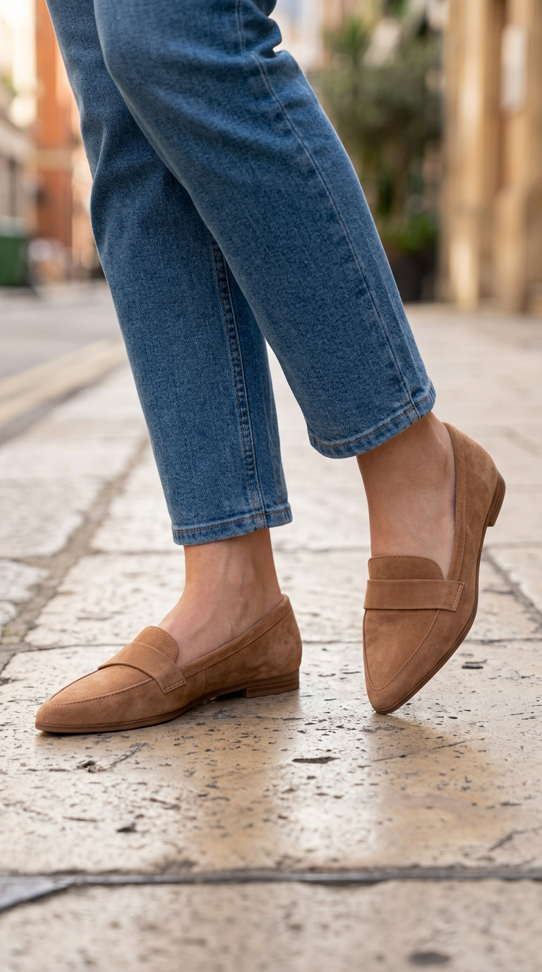 Fallon - Pointed Toe Ankle Strap Loafers
