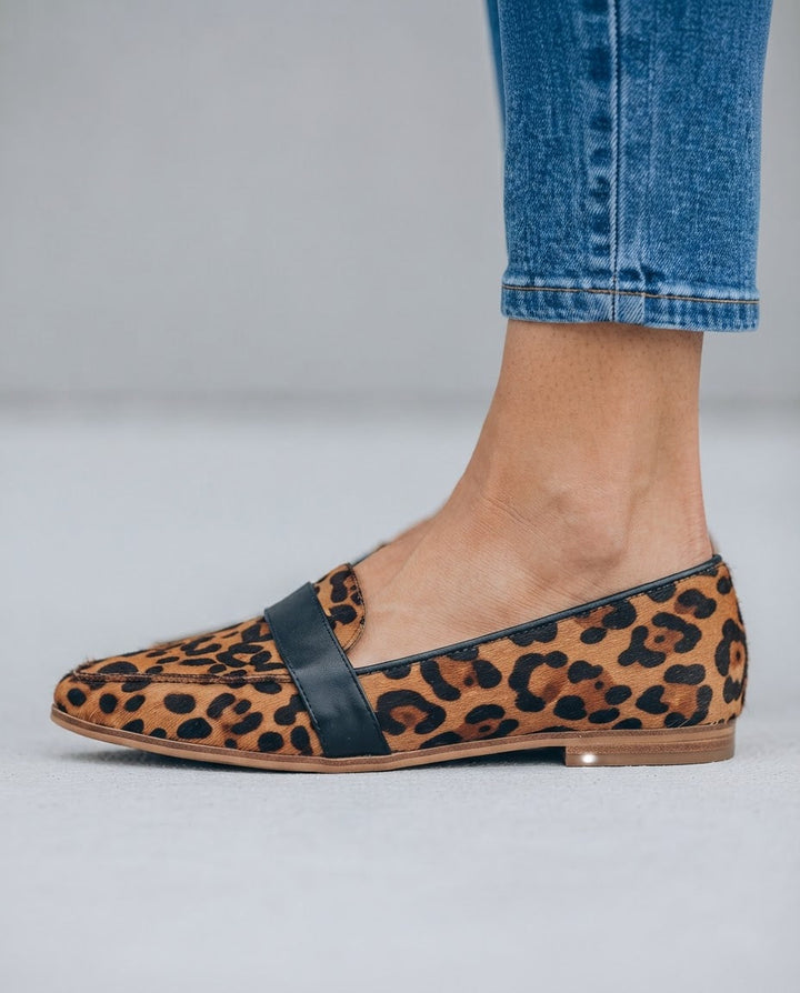 Fallon - Pointed Toe Ankle Strap Loafers