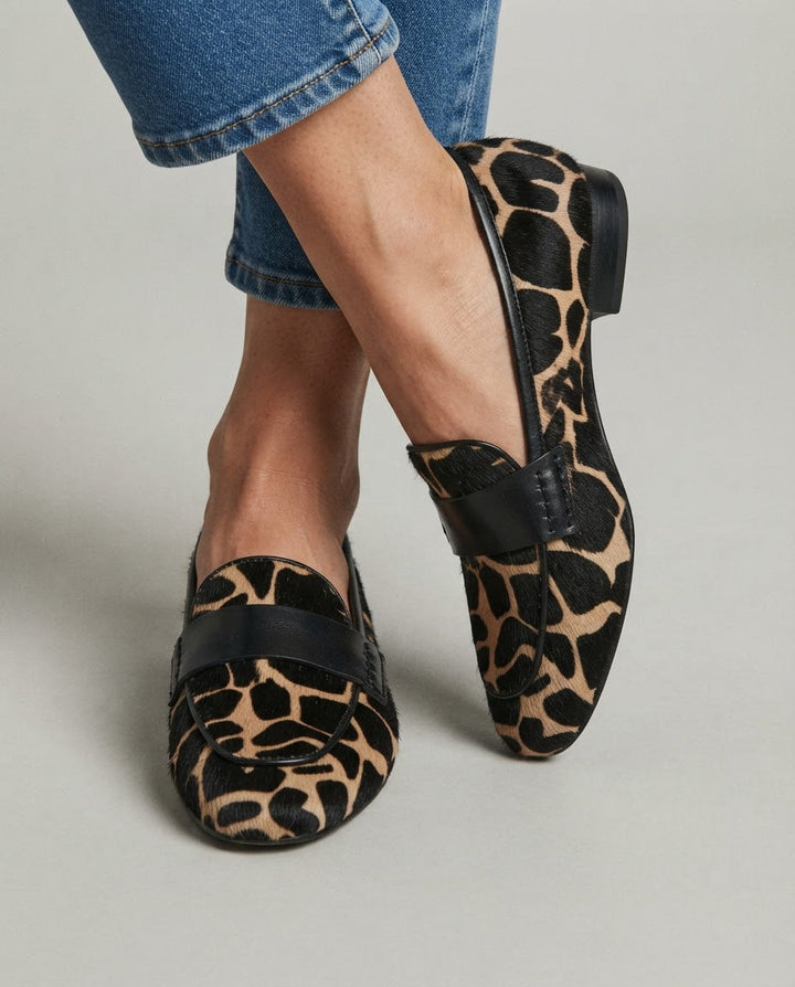 Zaylee - Giraffe Print Loafers