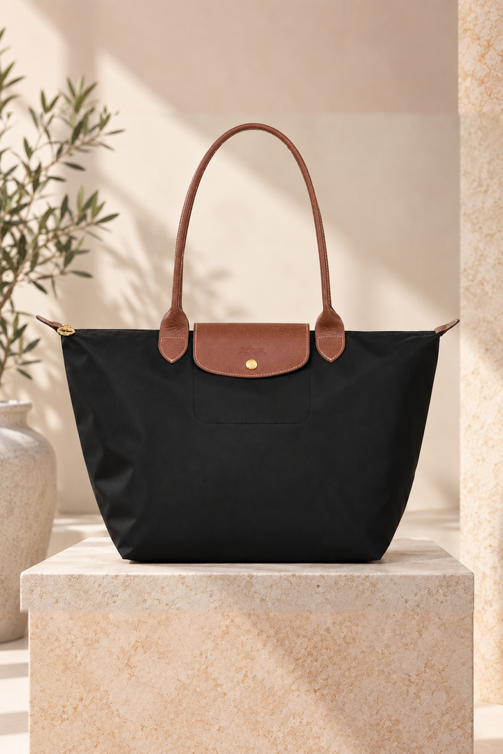 Pippa - Black Foldable Tote Bag
