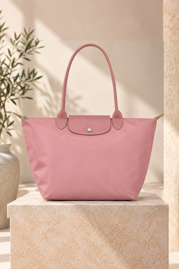 Meadow - Petal Pink Foldable Tote Bag