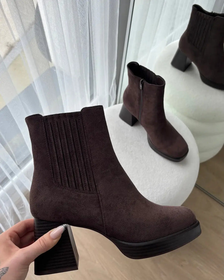 Jenna - Stretch Ankle Boots with Non-Slip Sole