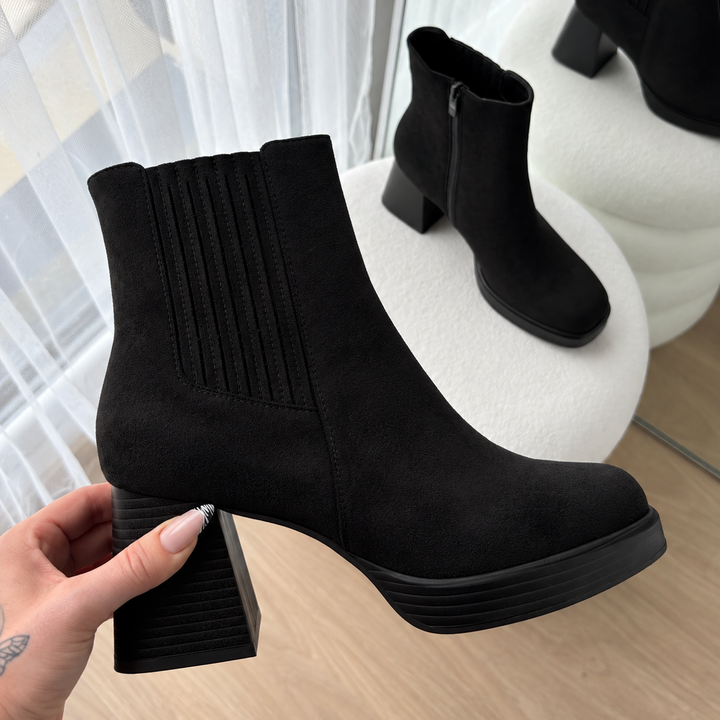 Jenna - Stretch Ankle Boots with Non-Slip Sole