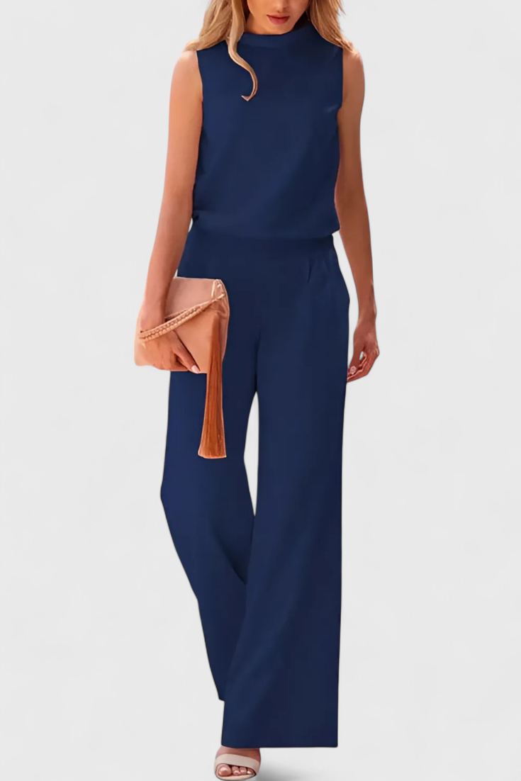 Cilla - Minimalist Wide-Leg Jumpsuit