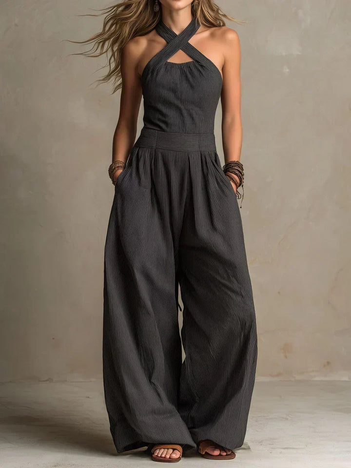 Andie - Halter Wide-Leg Jumpsuit