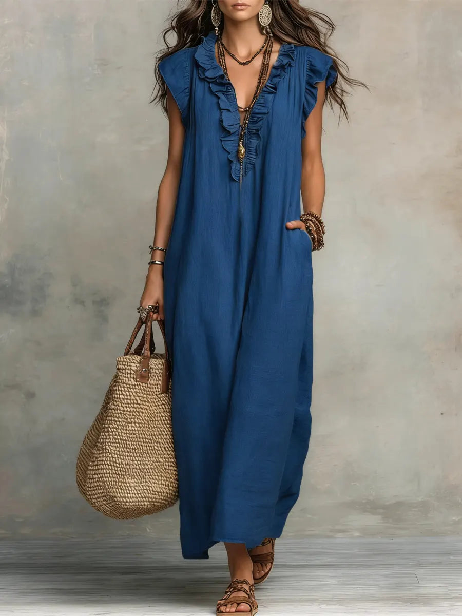 Alberta - Flowy Boho Maxi Dress