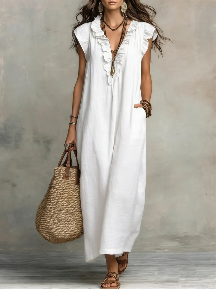 Alberta - Flowy Boho Maxi Dress