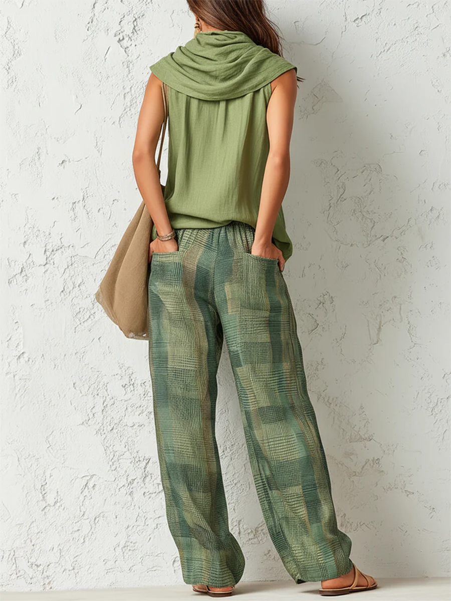 Emogene - Green Wide-Leg Matching Set