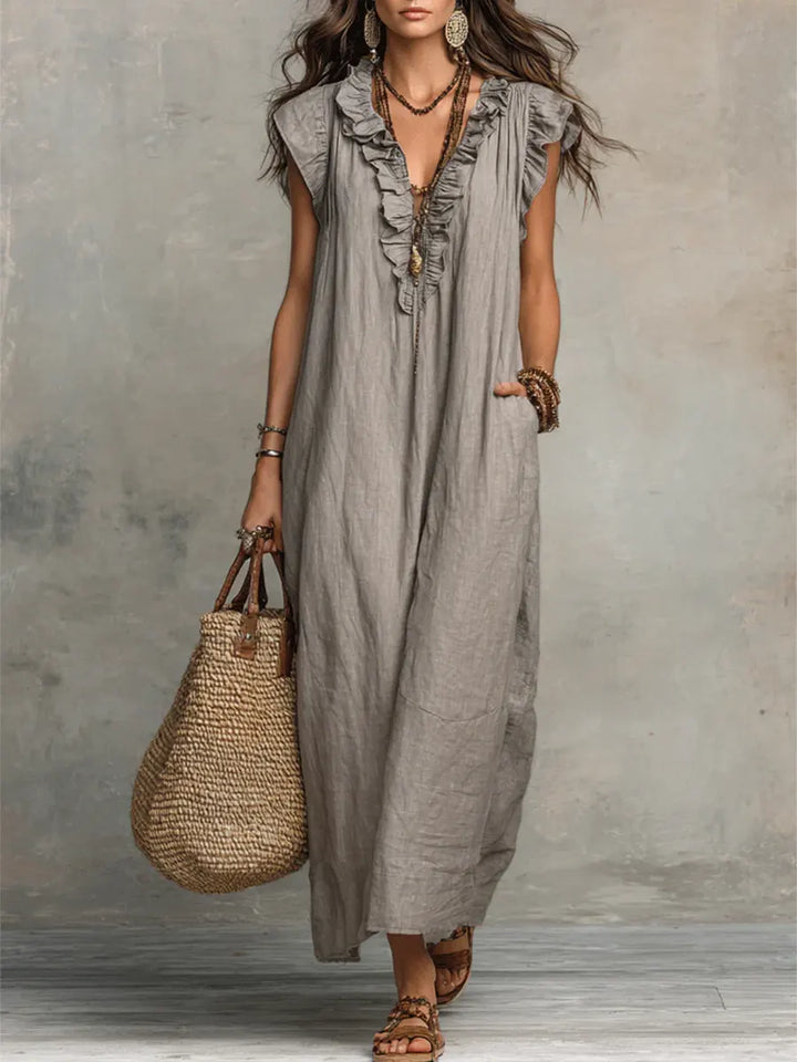 Alberta - Flowy Boho Maxi Dress