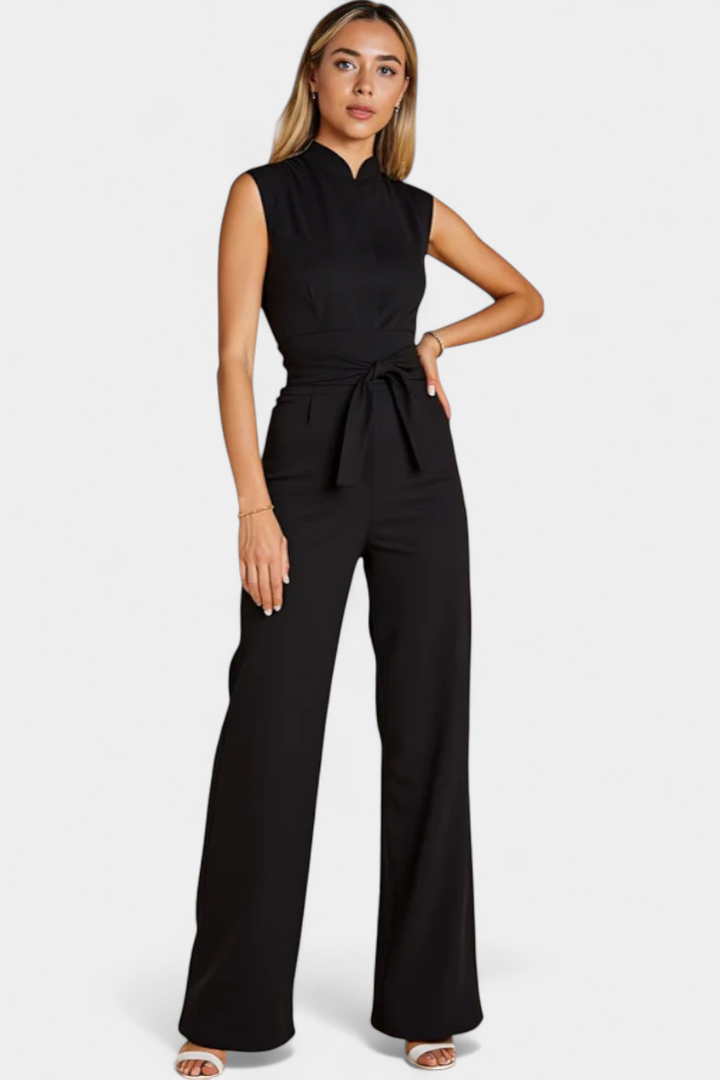 Audrina - Sleeveless Flared Jumpsuit