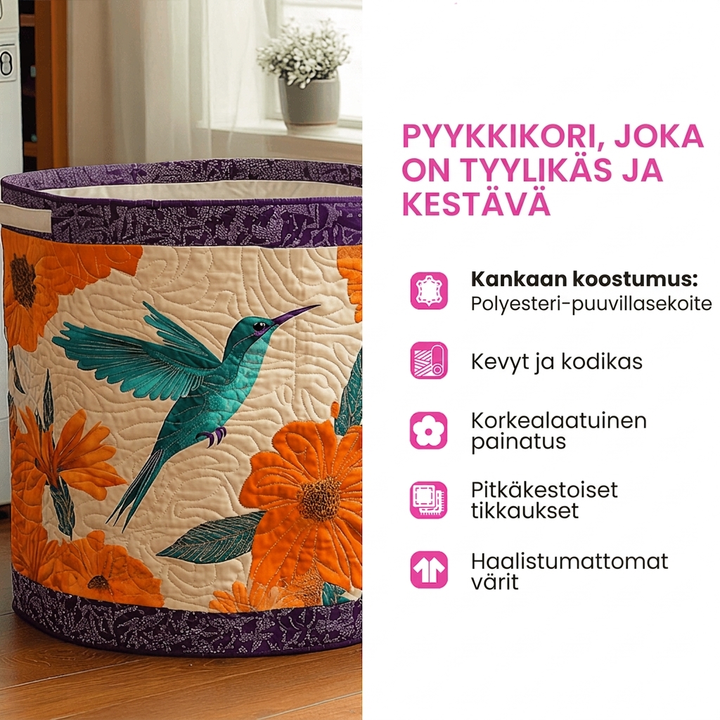 Quilted Laundry Basket