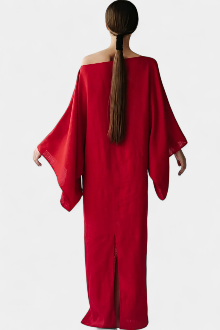 Marta - Linen Cotton Kimono Dress