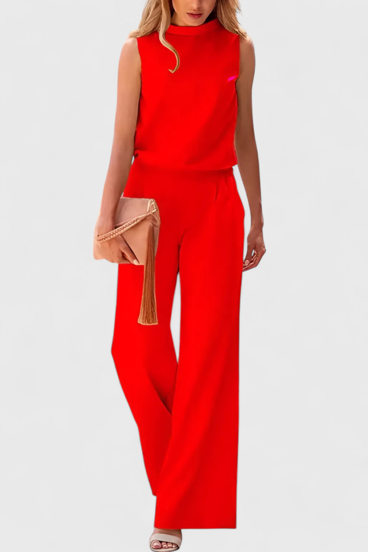 Cilla - Minimalist Wide-Leg Jumpsuit