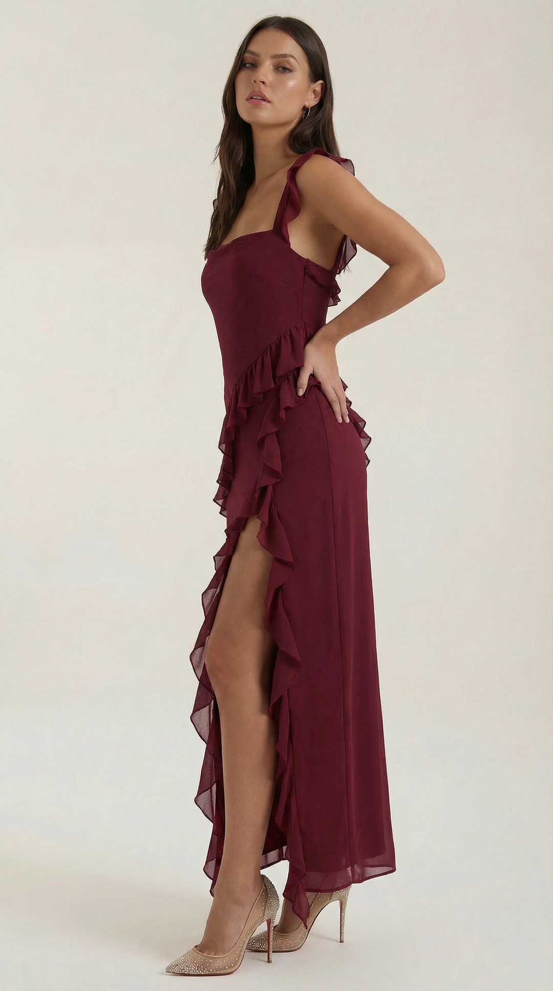 Laura - Ruffle Maxi Dress