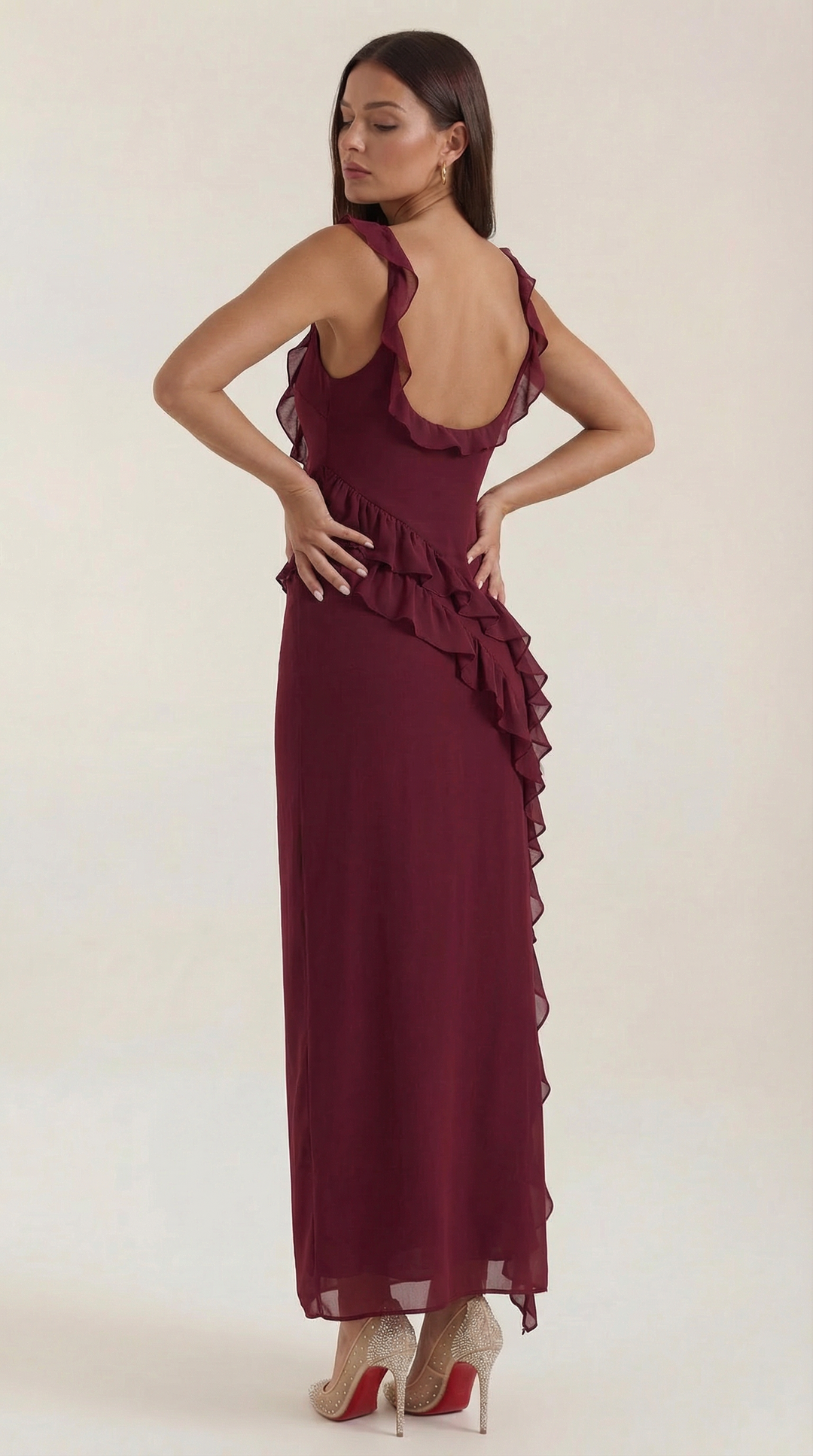 Laura - Ruffle Maxi Dress