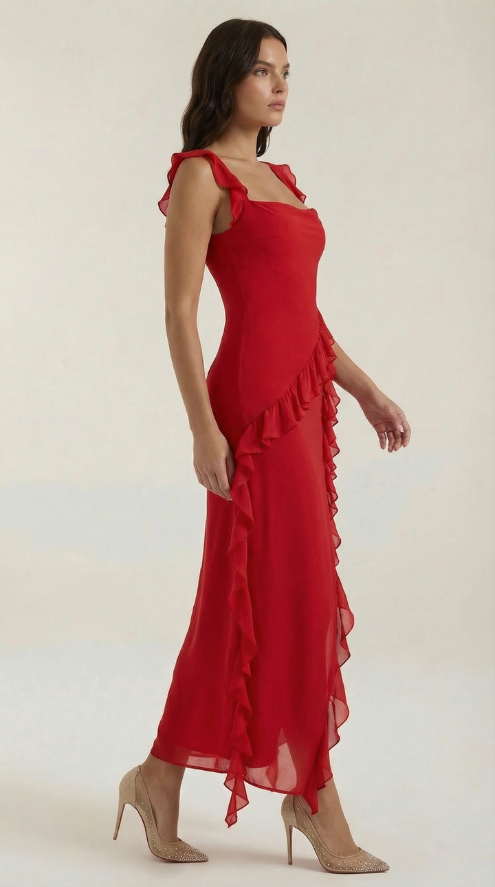Laura - Ruffle Maxi Dress
