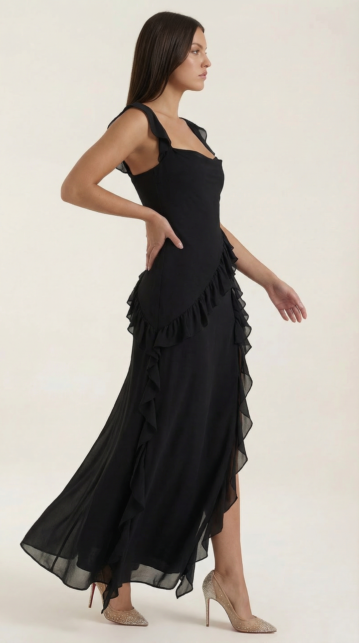 Laura - Ruffle Maxi Dress