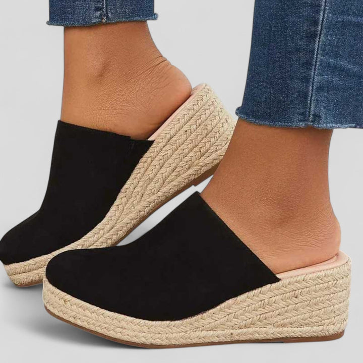 Sidonie - Jute Wedge Sandals