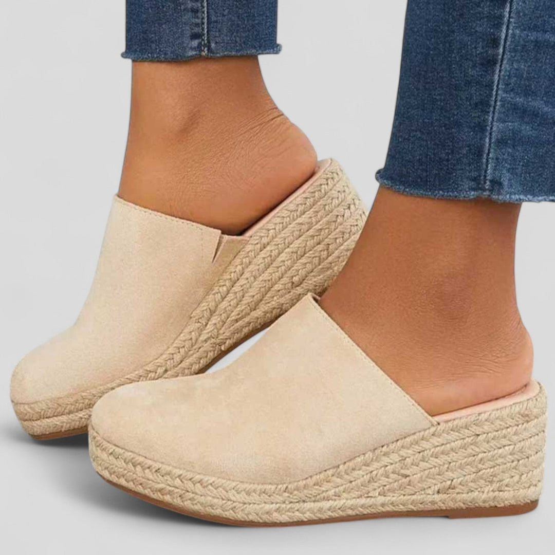 Sidonie - Jute Wedge Sandals