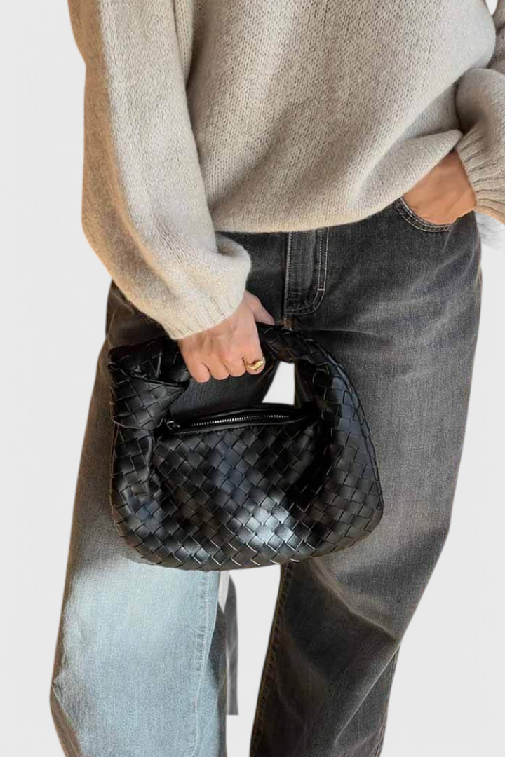 Charis - Woven Satchel Bag