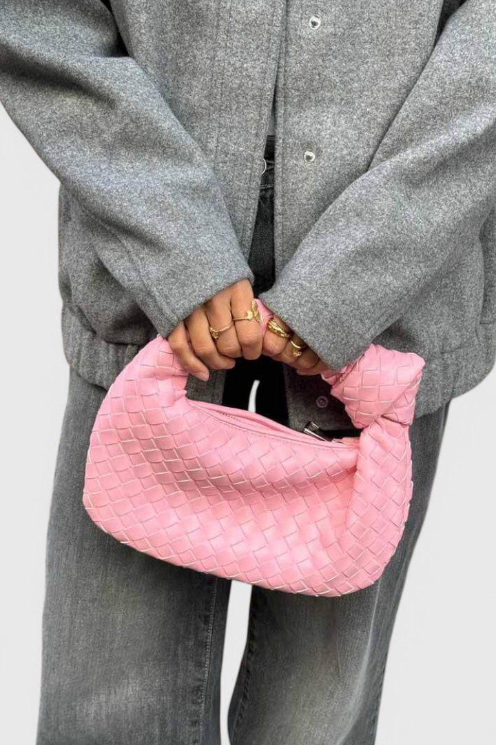 Charis - Woven Satchel Bag