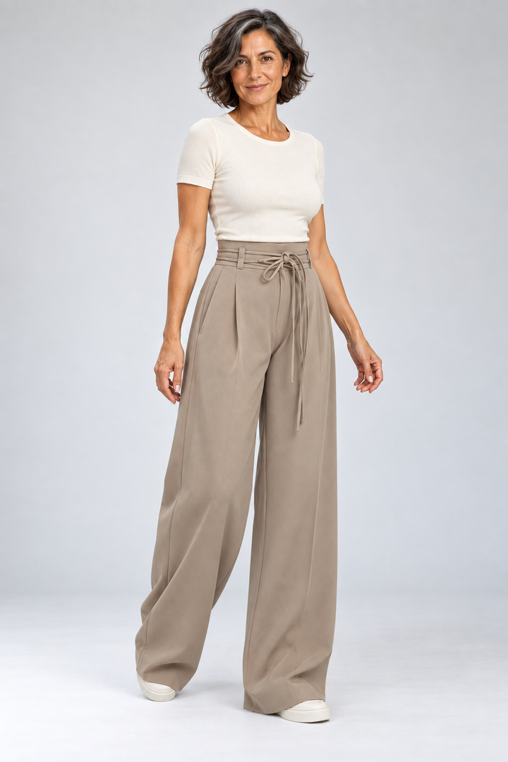 Eliora - Wide-Leg Drawstring Pants