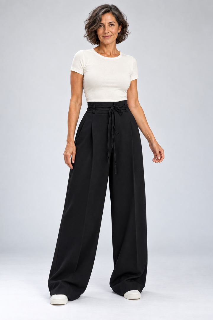 Eliora - Wide-Leg Drawstring Pants