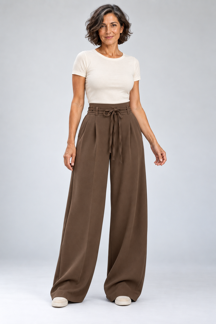 Eliora - Wide-Leg Drawstring Pants