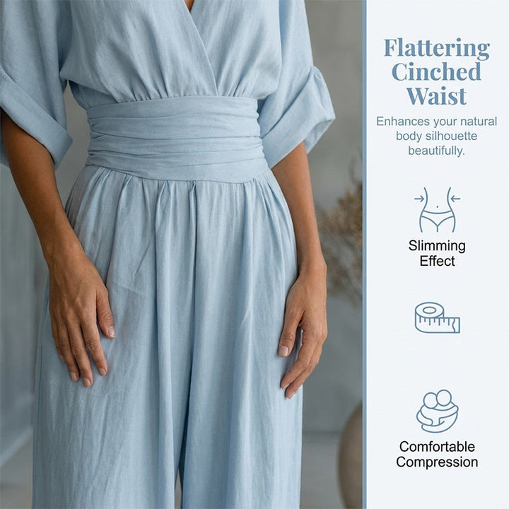 Cicely - V-Neck Wide-Leg Jumpsuit