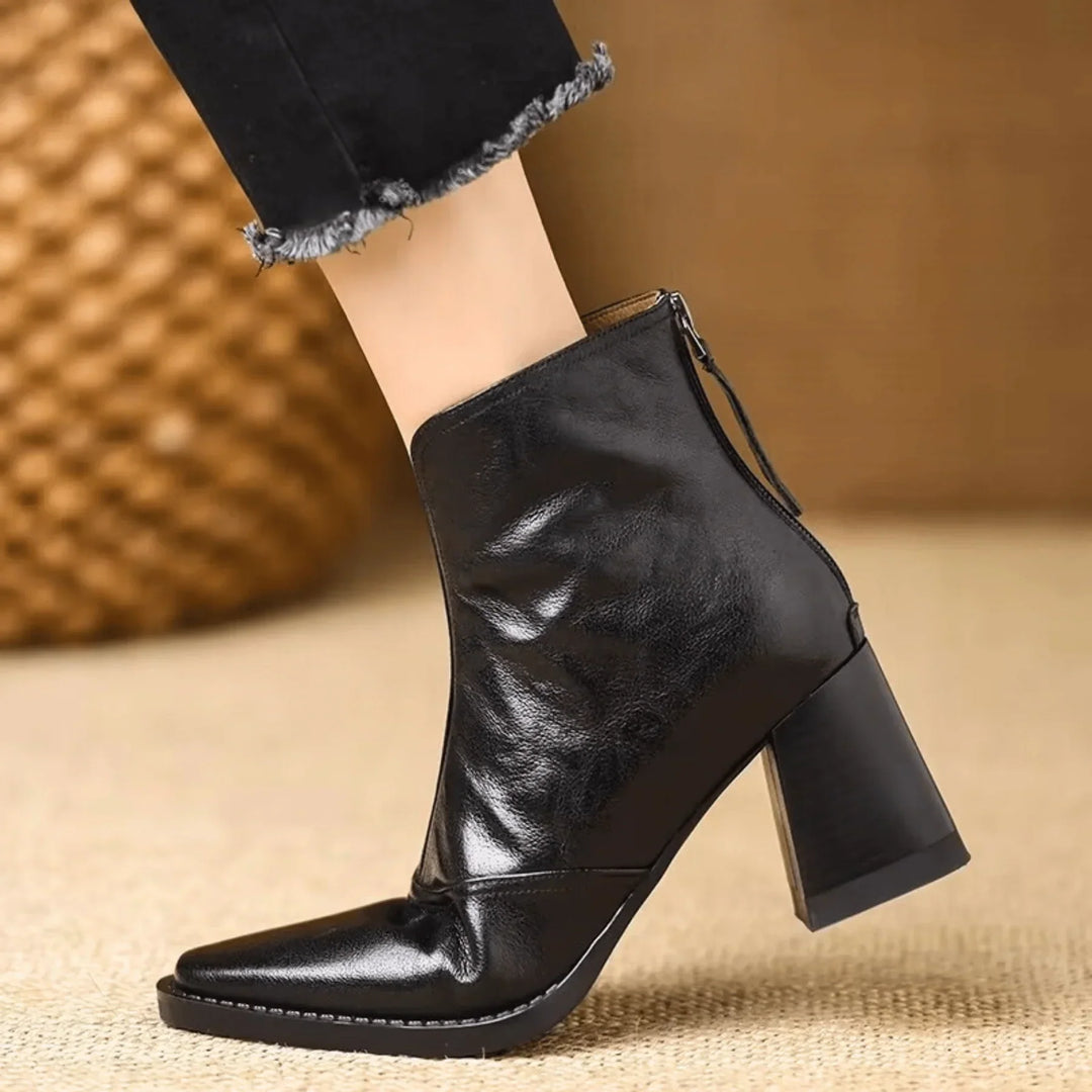 Cora - Luxe Mid-Heel Ankle Boots