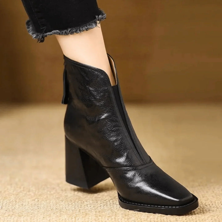 Cora - Luxe Mid-Heel Ankle Boots