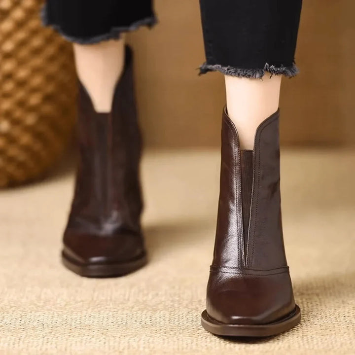 Cora - Luxe Mid-Heel Ankle Boots