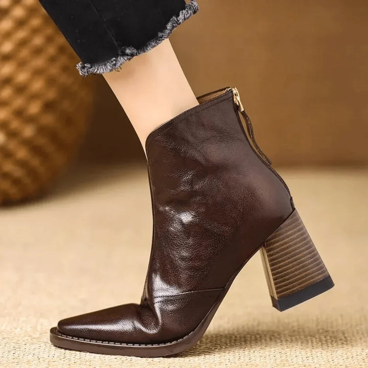 Cora - Luxe Mid-Heel Ankle Boots
