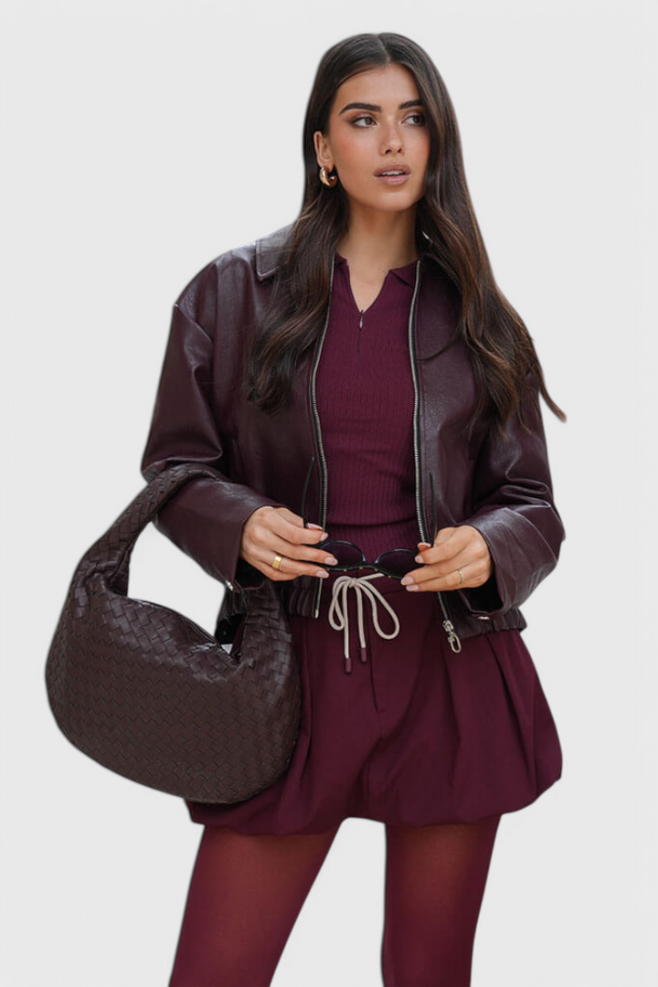 Bess - Woven Backpack Shoulder Bag