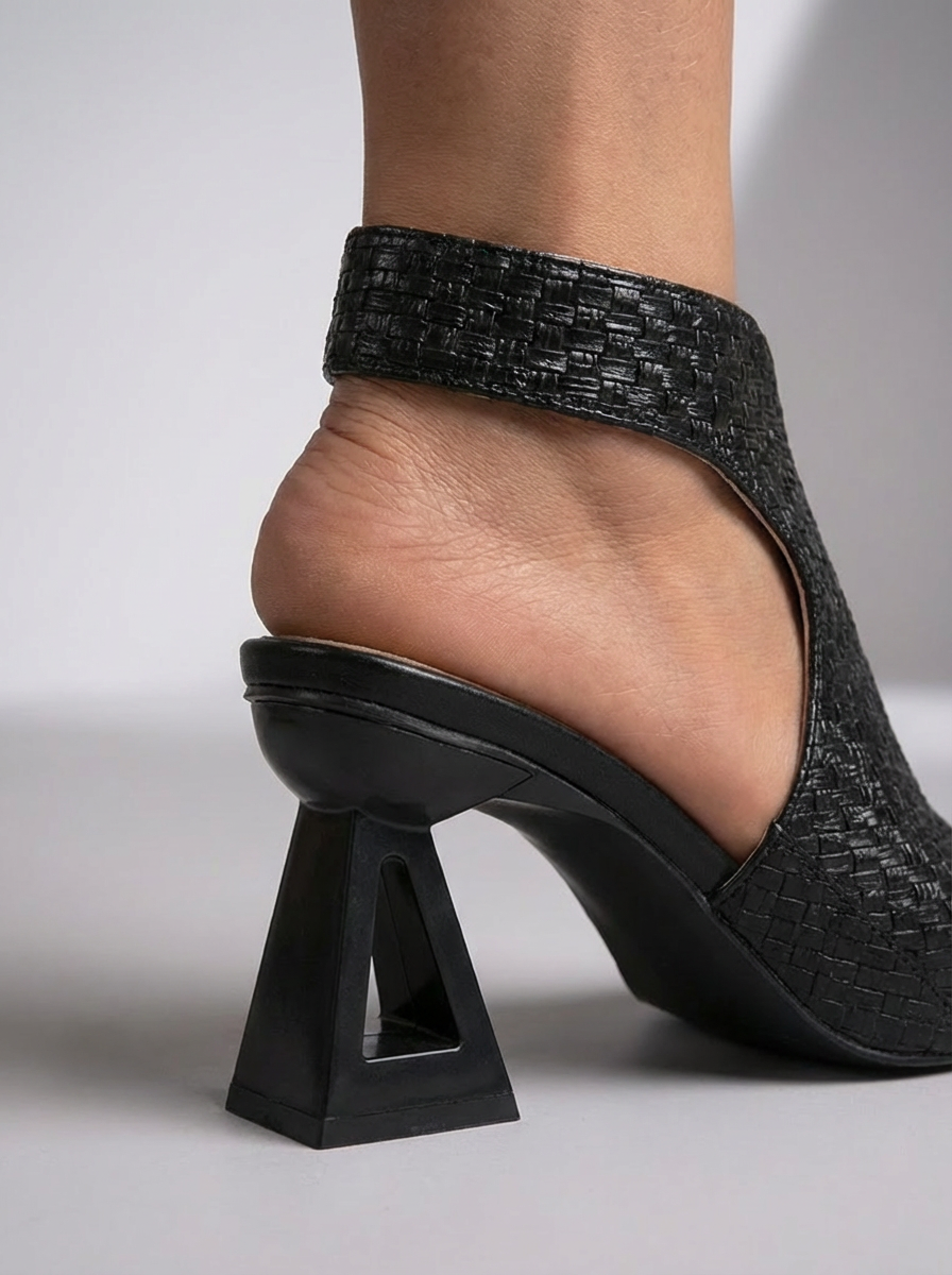 Teresa - Knit Block Heel Sandals